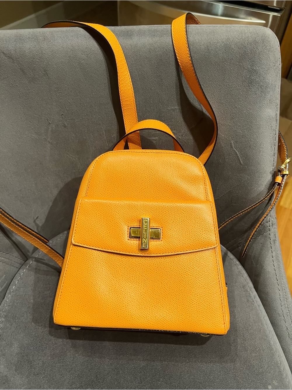 Celine Mini Backpack w COA Turn Lock L New